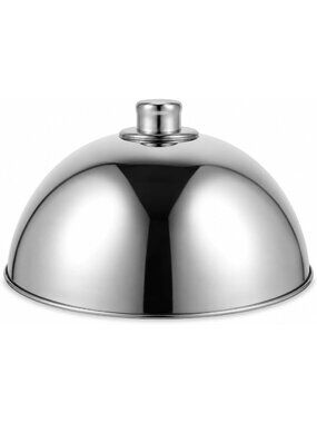 12.5" Stainless Steel Basting Cover & Melting Dome for Griddle Cooking